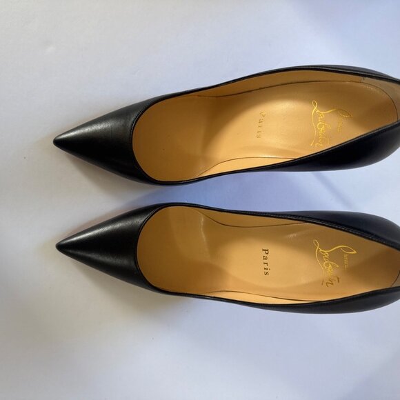 Christian Louboutin black leather So Kate 100 heels - Picture 3 of 7